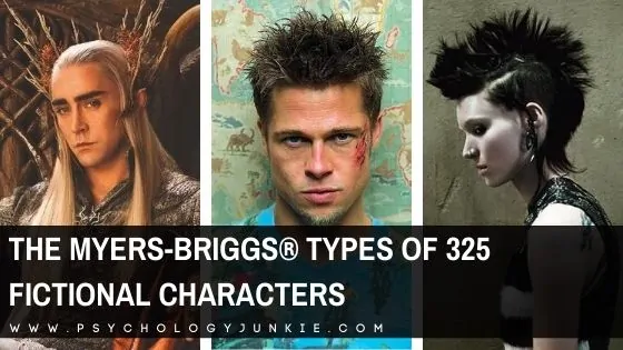 The Myers-Briggs® Personality Types of 325 Fictional Characters -  Psychology Junkie